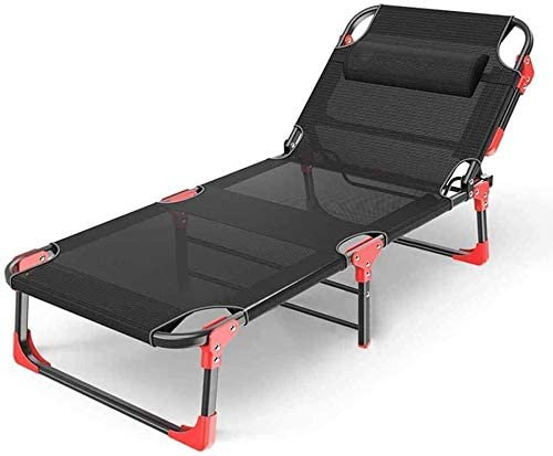 HHUARI Lounge Chair Reclining Outdoor Klappstühle Outdoor Interiors Folding Relaxer Beach Chair Patio Camping Atmungsaktive Textilene Optionale Matratze (Color : 2) (3) The New