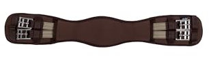 HKM Memory Foam Reitgurte Braun 80