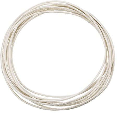 Rebower Fibre Verre Manchon Câble Isolé Protection Tube [pour Applications à haute Température] - 9,84 pieds-3mm / Blanc