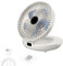 PAIKOE Household Dual-Use Kitchen Fan, Home Dual Purpose Kitchen Fan with USB Charging and 3 Wind Speeds Wall Mount Desk Dual Purpose Fan, Home, Bedroom, Office, Dorm, Car (White)