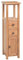 RAUGAJ Eckschrank 26x26x94 cm Eiche massiv Holz Artikelfarbe braun