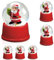 6 Stück Schneekugeln mit Weihnachtsmann Figur Snowdome Kugelornamente Schneewirbel als Deko oder Mitgebsel Weihnachten Nikolaus Advent Christmas X-Mas
