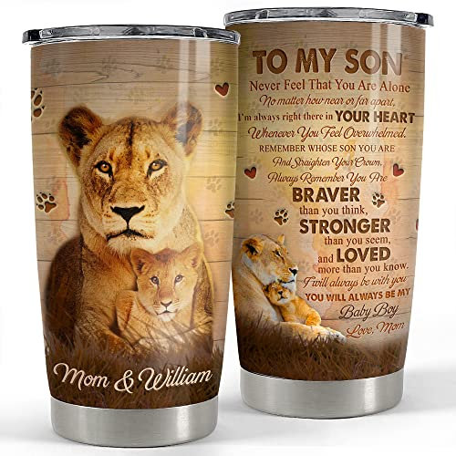 Taza Aislante 590ml Vaso Termico Reutilizable Termo Café Para Mamá Navidad Colegas Vaso León Personalizado Mamá E Hijo