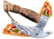 CraftTal Pizzaschneider Handgefertigte Pizza-Wikinger-Axt-Klinge aus Kohlenstoffstahl mit Rosenholzgriff, Adlerkopf-Pizza-Schneideaxt (ODIN Pizza Axt)