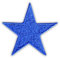 Stern – Blau – Aufnäher – bestickter Aufnäher/Abzeichen/Emblem