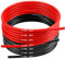 12 AWG Silicone Wire by MMOBIEL – 12 Gauge Tinned Copper Cable, 2 x 8.2ft (2.5m) 1 Red & 1 Black, Flexible High Temp Battery Wire for Automotive, Marine, RV, Solar, Inverter, LED, DIY, HVAC