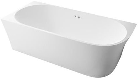 BERNSTEIN Eck-Badewanne aus Sanitäracryl Wanne mit Doppelwandiger Konstruktion 170 x 78 x 60 cm - 5 Jahre Garantie - Standbadewanne Nova Corner in Weiß matt, Acryl-Wanne Einbau Links