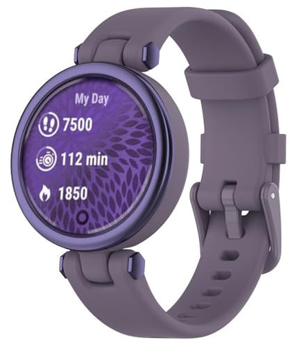 Silikon Armband für Garmin Lily, Sport Armbänder Uhrenarmband, Ersatzarmband für Garmin Lily (Purple)
