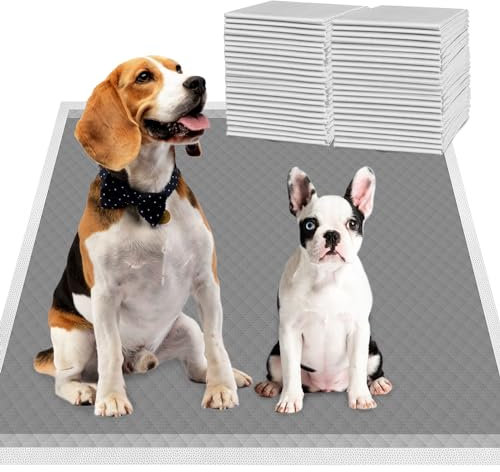 DEEP DEAR Charcoal Puppy Pads Extra Large 71.1 cmx86.4 cm, 30 Count Activated Carbon Dog Pee Pads XL, Einweg-Inkontinenzeinlagen für Hunde, Haustier-Trainingspads für Hunde, Piddle Pads für den Innen-