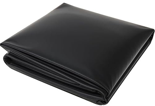 Lonmrrton Schwarze Teichfolie HDPE-Teichfolie Vorgeformte Koi-Teichfolien, einfach zu schneiden – Garten-Pool-Membran für Teiche, Bäche, Brunnen und Hinterhof-Wasserfälle (Size : 2x3m)