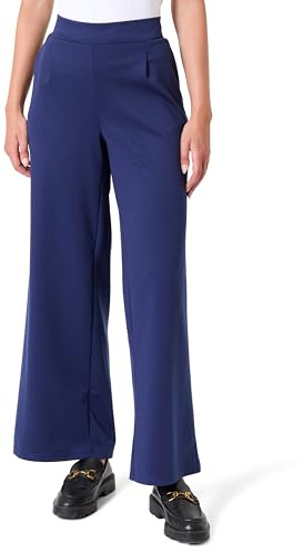 ICHI Damen IHKATE SUS Long Wide PA2 Lässige Business-Hose, 193933/Medieval Blue, M