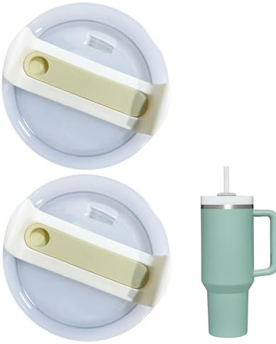 JJiaoLinin Tumbler Lid forStanley, 2pcs Tumbler Replacement Lids for StanleyTumblers, for StanleyH2.0, Spill Proof Splash Resistant Tumbler Covers，for Adventure Quencher Travel Tumbler 40oz