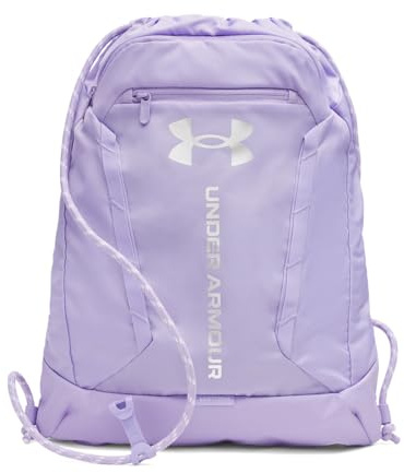 Under Armour Hustle Sackpack, (538) Purple/Metallic Silver, One size, Hustle Sackpack