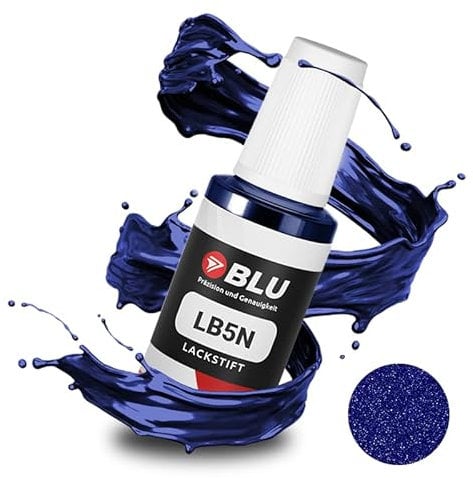 BLU Auto Lackstift Blau kompatibel für VW LB5N BLAU Indigoblau | Auto Lack Reparatur Ausbesserungslack