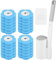 24Pcs Disposable Toilet Brush Refill Pads Deep Cleaning Toilet Brush Refill Toilet Pad Cleaners with Cleaning Fluid 3 Layer Throwable Toilets Brushs Head Scented Toilets Brushs Disposable with handle