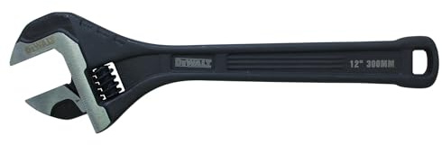 DEWALT Verstellbarer Schraubenschlüssel aus Stahl, 30,5 cm, mit präzisionsgefertigten Backen für minimale Backenbewegung zwischen beweglichen und festen Backen für präzise Einstellungen.