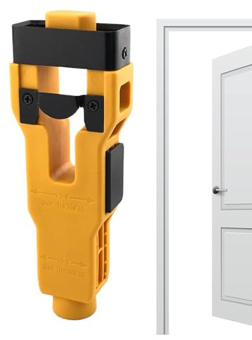 Door Latch Installation Set, Drill Bit Set, Lock Milling Accessories, Precise Multifunctional Tool with Ergonomic Handle for Enthusiasts and Adults.