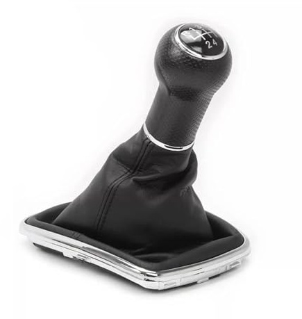 Auto Schalthebel Für VW Für Jetta 2008–2014 Für Golf 6 Mk6 Auto 5-Gang-Schaltknauf Mit Ledermanschette 1K0711113 Schaltknauf Knauf