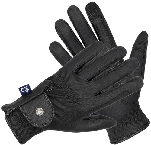 EQUESTRIAN QUEEN Winter Reithandschuhe Damen – Thermo gefüttert, wasserdicht, mit Grip – Warme Winterhandschuhe zum Reiten