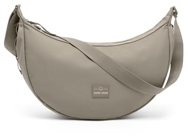 Johnny Urban Crescent Bag Women Men Grey - Ally Large - Cross Body Bag Ladies - Sling Shoulder Bags in Half Moon Shape - Womens Dumpling Bags with Adjustable Strap