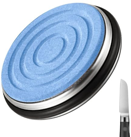 Qoukonao Axe sharpening puck, round, versatile, portable household tool, garden tool sharpener, for sawmill, pruning shears, woodworking, forestry, gardening, yard work, maintenance, repair