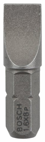 Bosch Zubehör 2607001472 Schrauberbit Extra-Hart S 1,6x8,0, 25 mm