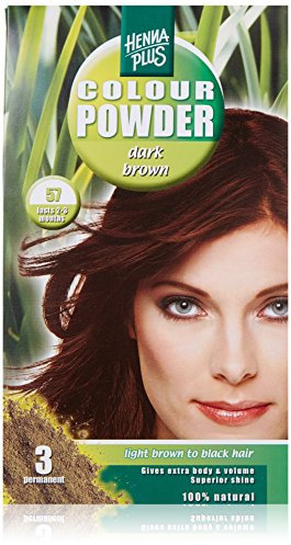 Haarfärbepulver Henna plus - dunkelbraun