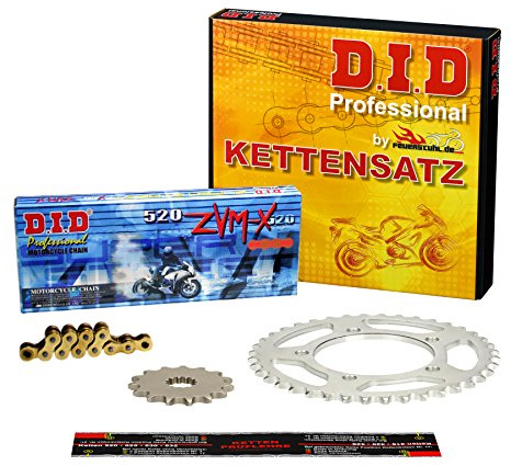 Kettensatz Ducati Monster 696, 2008-2014, Typ M5, DID X-Ring (ZVM-X gold) super verstärkt