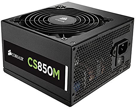 Corsair CS850M unidad de - Fuente de alimentación (850 W, 100 - 240 V, 47 - 63 Hz, 6 - 12 A, +12V,+3.3V,+5V,+5Vsb,12V, Activo)