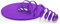 1aTTack.de 20m - Câble patch réseau plat CAT6 (violet - 1 pièce) Câble plat Gigabit LAN 1000 Mbit/s Câble d'installation CAT.6 Slim Micro