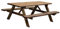 AVANTI TRENDSTORE Tavolo da picnic VERENA per esterno 2 panche integrate angoli arrontondati, legno massiccio. Panca per parchi, giardini, agriturismi. LAP 177x72x157 cm
