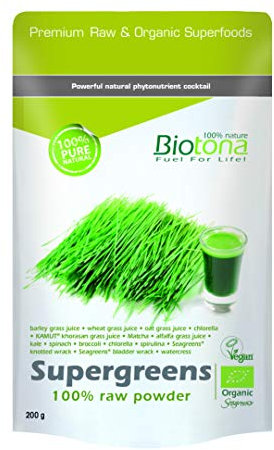 Biotona Supergreens 100% Raw Powder – 200g
