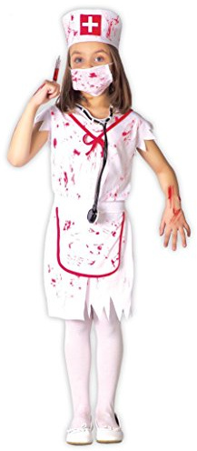 Zombie Krankenschwester Mädchen Kostüm, Größe:128/134