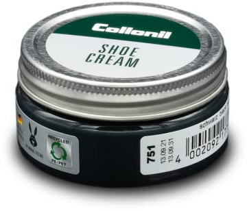 Collonil Shoe Cream, classic care cream for smooth leather, 50 ml, Black