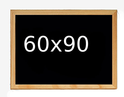 Tafel aus Holz schwarz 60 x 90