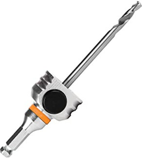 Mandrex | One Klick Aufnahmen für Lochsägen mit MXqs Adapter Lochsägen Aufnahme | (8,5 mm Sechskant Holz, Rigips, Edelstahl)