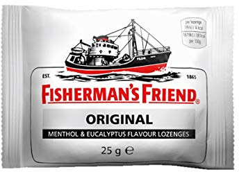 Fisherman's Friend Original Busta Bianca - 10 buste da 25g l'una - La caramella al Mentolo Eucalipto più forte che c'è - Gusto lungo e persistente