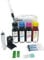 refill24 Nachfüllset kompatibel für Tintenpatronen HP 62 62 XL Schwarz und Farbe, inklusive Clip und Zubehör + 400 ml Tinte