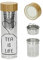 Teeflasche mit Sieb To Go 450ml mit Bambusdeckel - Glasflasche Isolierflasche doppelwandig - Perfekter Teeaufbereiter To Go - 100% BPA FREI (Tea - Motiv 2)