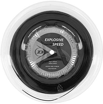 DUNLOP Explosive Speed, Tennis Racket String Unisex-Adult, Black, One Size