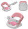 Innovaciones MS 1321 - Asiento De Baño Giratorio 360 Para Bebé Con Reclinado, niñas