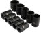 Coffret douille poids lourd, Drive Deep Impact Socket Lot de 10 douilles à impact profond, douille poids lourd de acier au chrome-vanadium 22 à 50 mm