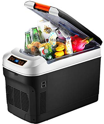 hzexun Mini Fridge 25 Litre AC/DC Powered Cooler and Warmer for Cars Homes Offices and Dorms Portable Compact Quiet (25 Litre)