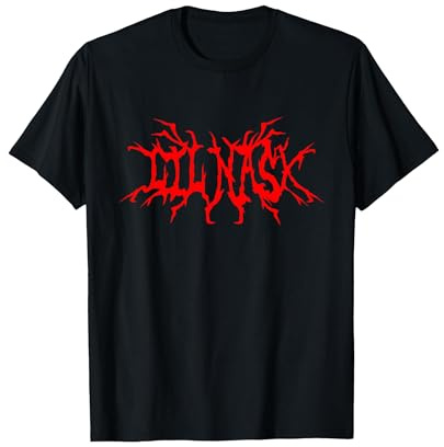 Lil Nas X Official Lightning Logo Black Maglietta, Uomo, Nero, L
