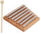 Hand Chimes Bar, Wood Colour Metal Musical Percussion Instrument Energy Chime Beech 7 Tone with Mallet for Meditation for Yoga