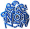 GYGYL 72 Pieces Iron on Letters and Numbers Patches, Blue Letter Patches Alphabet Embroidered Patch A-Z, Numbers 0-9 Applique for Clothes, Dress, Hat, Socks, Jeans, DIY Accessories