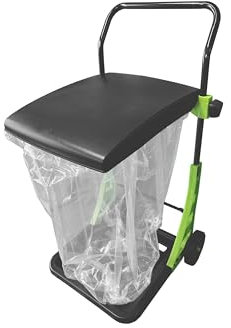 Bosmere W305LVC Zweck Gartenwagen, verstellbar, zusammenklappbar, Hofabfalleimer, tragbarer Mülleimer, Grün