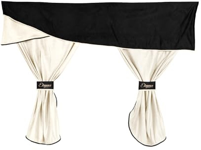 F-CORE Gardinen volle sätze (3-in-1) LKW für Ford F-MAX 10.18- Champagner