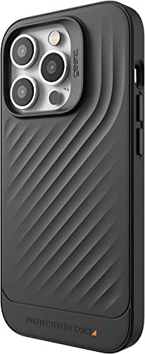 ZAGG Gear 4 Copenhagen D30 Protective Case Compatible with iPhone 14 Pro, Slim, Shockproof, Scratchproof, Wireless Charging, (Black)