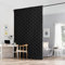 RYB HOME Large Thermal Insulated Curtain for Winter, Black Curtain Window Insulation Soundproof Room Divider for Workshop Basement Laundry Acoustic Covering Drafty Door, W48 x L96 inch, 1 Panel